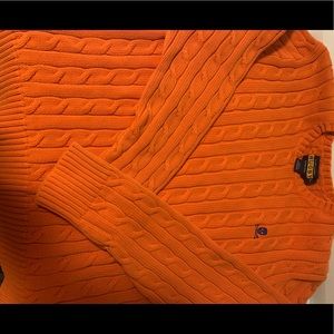 Orange rugby sweater (Ralph Lauren) size L